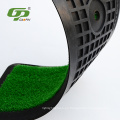 Mini pelota de golf artificial que golpea la estera y la estera de goma que pone y la estera del oscilación
